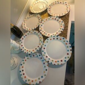 Pier One 11” Confetti Plates
